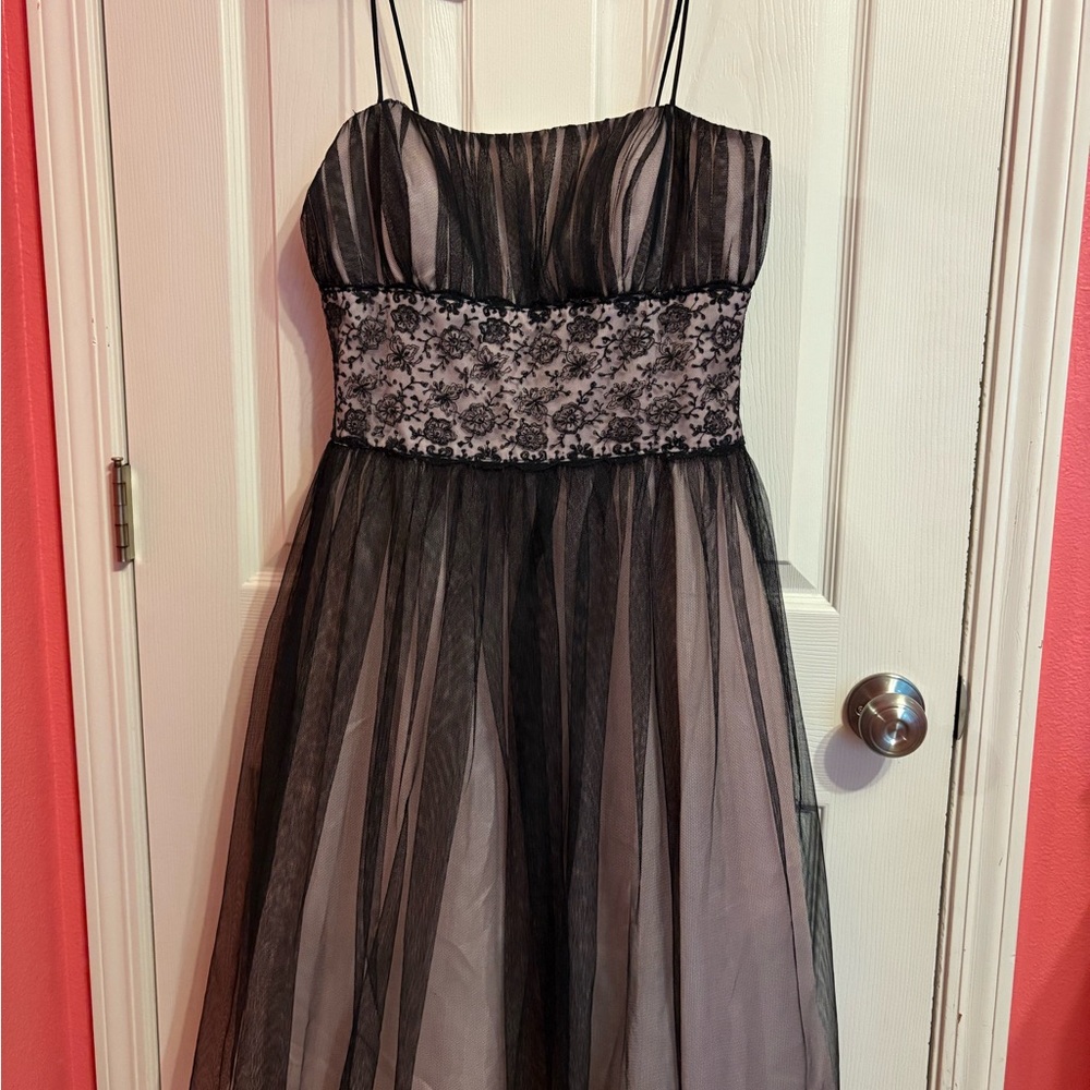 Onyx Nite Black and White Dress